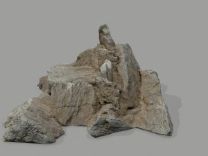 Desert rock set 3D Model