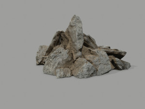 Desert rock set Model 3D