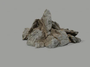 Desert rock set 3D Model