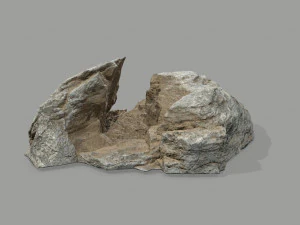 Desert rock set 3D Model