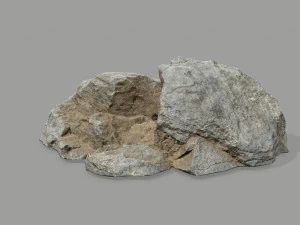 Desert rock set 3D Model