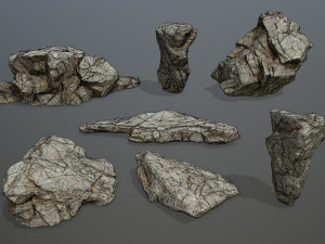 Desert rocks 3D Model