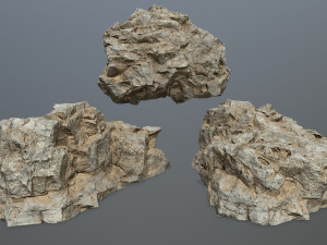 Desert rock set Modello 3D