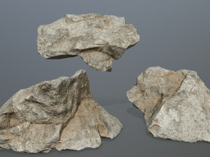 Desert rock set Modello 3D