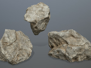 Desert rock set Modello 3D