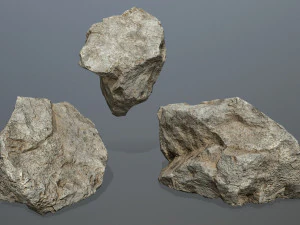 Desert rock set 3D Model