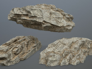 Desert rock set Modello 3D