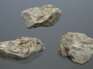 Desert rock set 3D Model