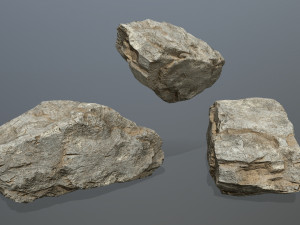 Desert rock set Modello 3D