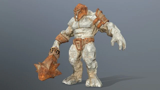 Desert monster 3D Model .c4d .max .obj .3ds .fbx .stl .blend 