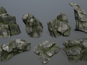 Forest rocks 3D Model