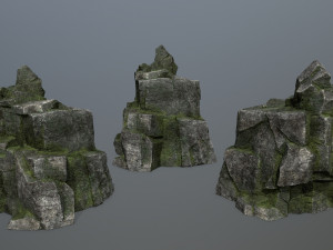 Forest rocks Modelo 3D