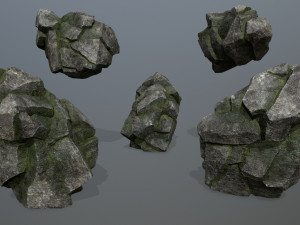Forest rocks Modelo 3D