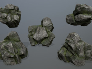 Forest rocks Modelo 3D