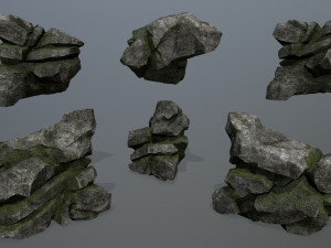 Forest rocks Modelo 3D