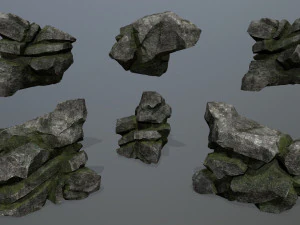 Forest rocks 3D Model