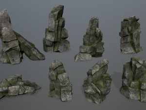 Cliff rocks 3D Model