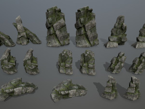 Cliff rocks 3D-Modell