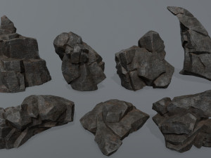 Cliff rocks 3D मॉडल