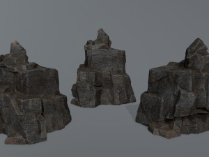 Cliff rocks 3D Модель