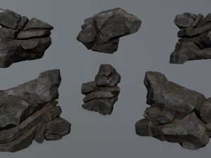 Cliff rocks 3D Модель
