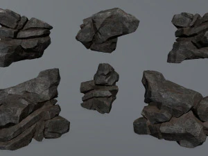 Skały klifowe Model 3D