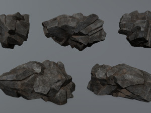 Cliff rocks 3D Модель