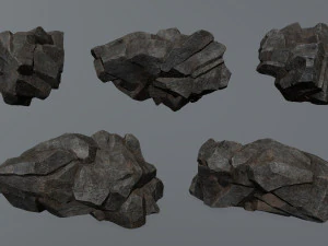 Skały klifowe Model 3D