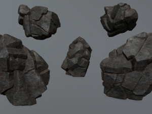 Cliff rocks 3D Модель