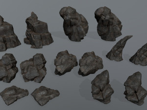 Cliff rocks 3D Модель