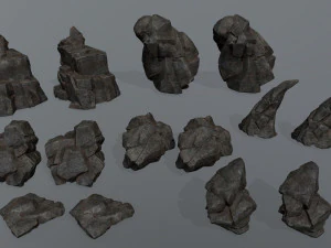 Skały klifowe Model 3D