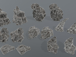 Cliff rocks 3D Модель