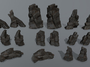 Cliff rocks Modelo 3D