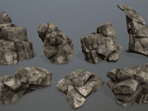 Desert rock 3D Model