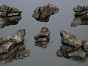 Desert rock 3D 모델
