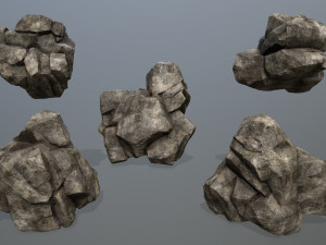 Desert rock 3D 모델