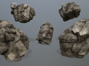 Desert rock 3D 모델