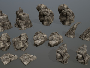 Desert rock 3D 모델