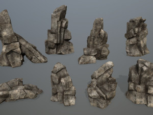Desert rock 3D मॉडल