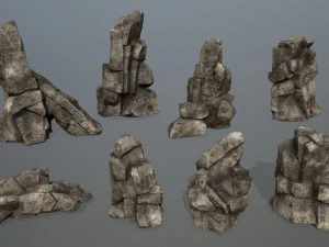 Roccia del deserto Modello 3D