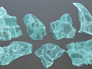 Ice rocks 3D Model