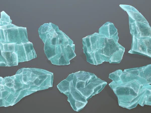 rocas de hielo Modelo 3D