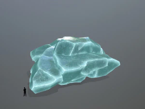 Rochas de gelo Modelo 3D