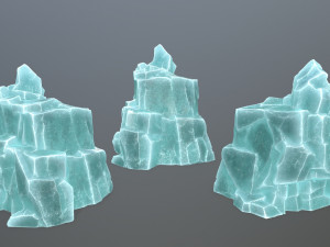 Ice rocks Model 3D