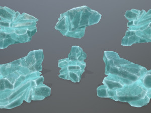 Ice rocks Model 3D