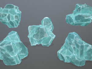 Ice rocks Model 3D
