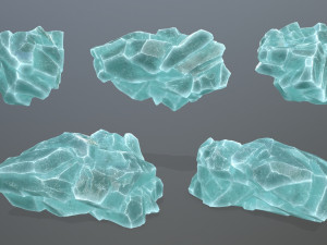 Ice rocks Model 3D