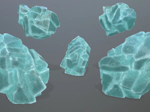 Rochas de gelo Modelo 3D