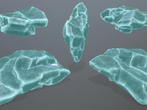 Rochas de gelo Modelo 3D