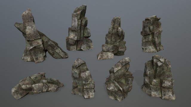 Rocks 3D मॉडल .c4d .max .obj .3ds .fbx .stl .blend